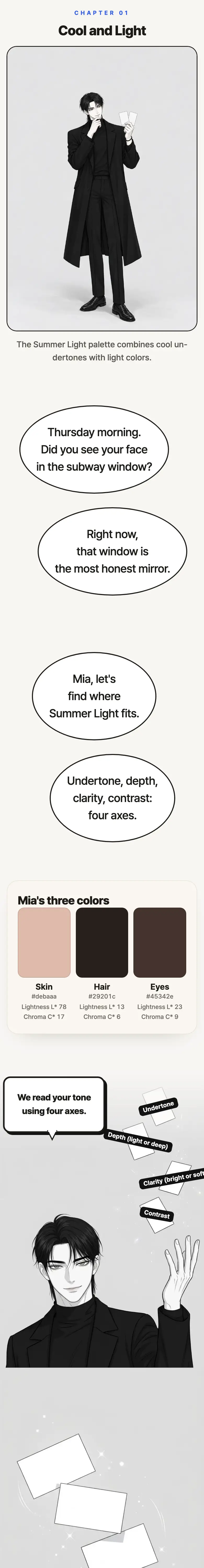Sample report page: Chapter 1: Cool and Light